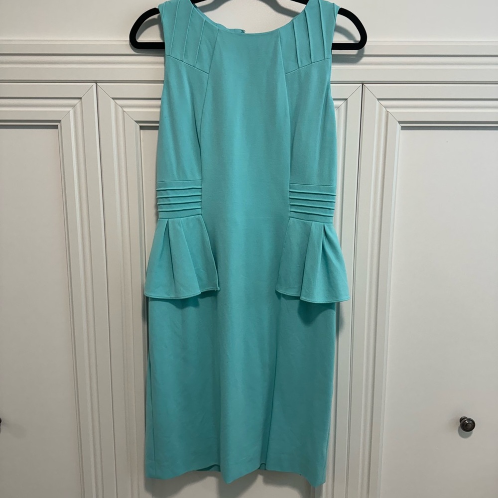 Mint green peplum dress